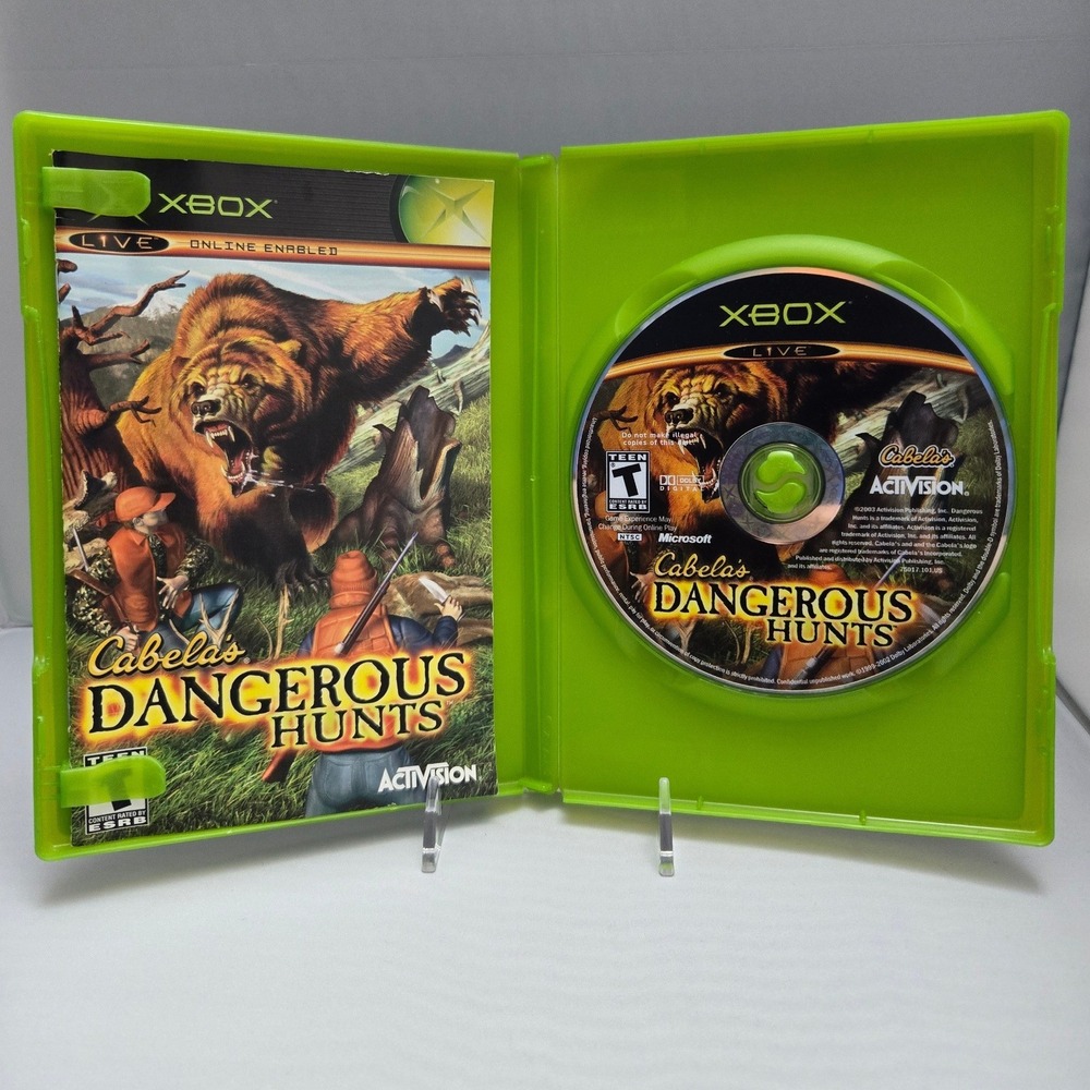 Cabela's Dangerous Hunts 2003 & Deer Hunt 2004 - Xbox - Complete CIB 2 Games - Picture 2 of 15